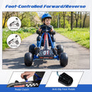 Go Kart for Kids 4 Wheels Pedal with Adjustable Seat and Multi-Terrain Wheels