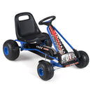 Go Kart for Kids 4 Wheels Pedal with Adjustable Seat and Multi-Terrain Wheels