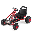 Go Kart for Kids 4 Wheels Pedal with Adjustable Seat and Multi-Terrain Wheels