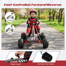 Go Kart for Kids 4 Wheels Pedal with Adjustable Seat and Multi-Terrain Wheels by LJGDeals