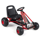 Go Kart for Kids 4 Wheels Pedal with Adjustable Seat and Multi-Terrain Wheels