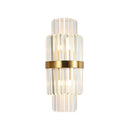 Rectangular Crystal Strip Elegant Wall Lamp