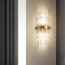 Rectangular Crystal Strip Elegant Wall Lamp