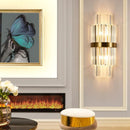 Rectangular Crystal Strip Elegant Wall Lamp