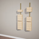 Yoga Block Wall Bracket | Gold
