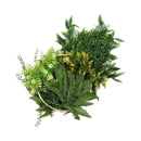 Artificial Hanging Plant Chandelier – Draping Fern Circular Ring (31.5in) Gold Frame – UV Resistant