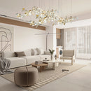 Gold White Leaves Combination Gingko Chandeliers
