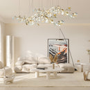 Gold White Leaves Combination Gingko Chandeliers