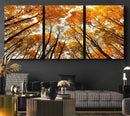 Golden Autumn Forest Wall Art Canvas Print – Framed Vibrant by MyGreatCanvas | Canvas Wall Art Prints | Photo Prints & Wall Decor
