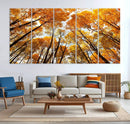 Golden Autumn Forest Wall Art Canvas Print – Framed Vibrant by MyGreatCanvas | Canvas Wall Art Prints | Photo Prints & Wall Decor