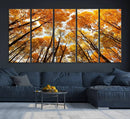 Golden Autumn Forest Wall Art Canvas Print – Framed Vibrant by MyGreatCanvas | Canvas Wall Art Prints | Photo Prints & Wall Decor