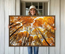 Golden Autumn Forest Wall Art Canvas Print – Framed Vibrant by MyGreatCanvas | Canvas Wall Art Prints | Photo Prints & Wall Decor