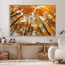 Golden Autumn Forest Wall Art Canvas Print – Framed Vibrant by MyGreatCanvas | Canvas Wall Art Prints | Photo Prints & Wall Decor