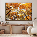 Golden Autumn Forest Wall Art Canvas Print – Framed Vibrant by MyGreatCanvas | Canvas Wall Art Prints | Photo Prints & Wall Decor