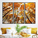 Golden Autumn Forest Wall Art Canvas Print – Framed Vibrant by MyGreatCanvas | Canvas Wall Art Prints | Photo Prints & Wall Decor
