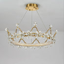 Golden Crown Garland Crystal Chandelier
