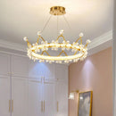 Golden Crown Garland Crystal Chandelier