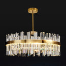 Golden Round Crystal Chandelier