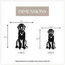 Golden Retriever Sitting Metal Art – Handcrafted Dog Décor