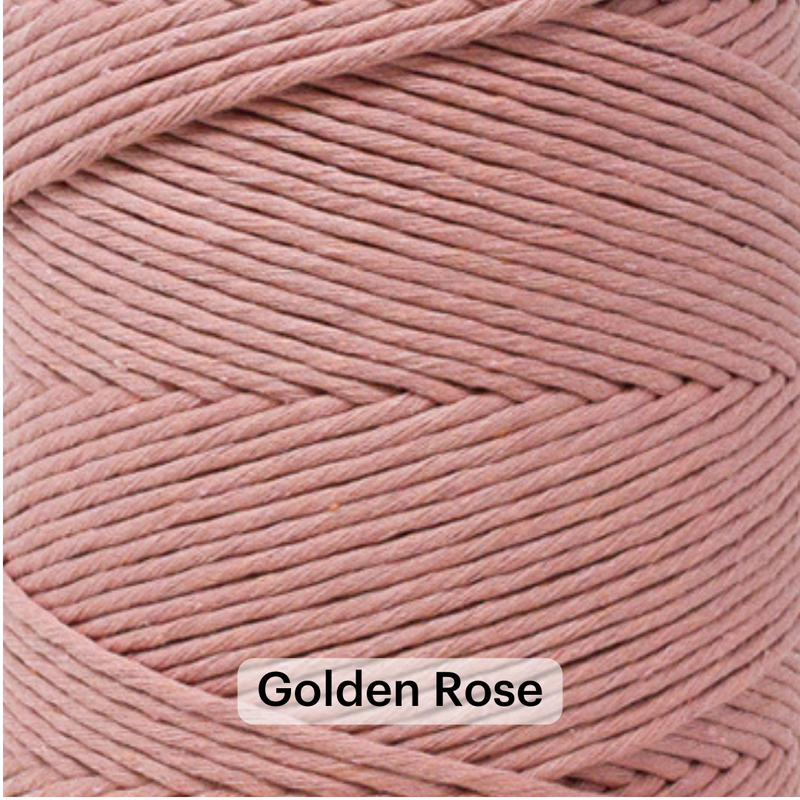 SOFT COTTON CORD ZERO WASTE 4 MM - 1 SINGLE STRAND - SAMPLES
