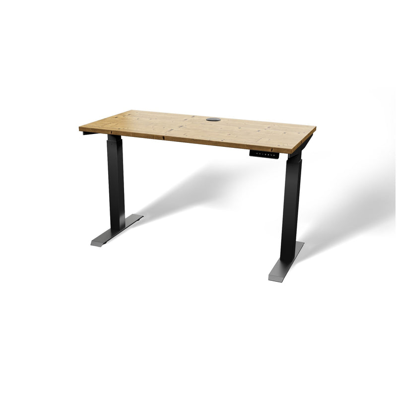 Butcher Block 48” Height-Adjustable Standing Office Desk