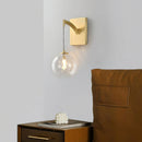 Golden Globe Glass Wall Lamp