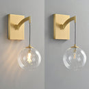 Golden Globe Glass Wall Lamp