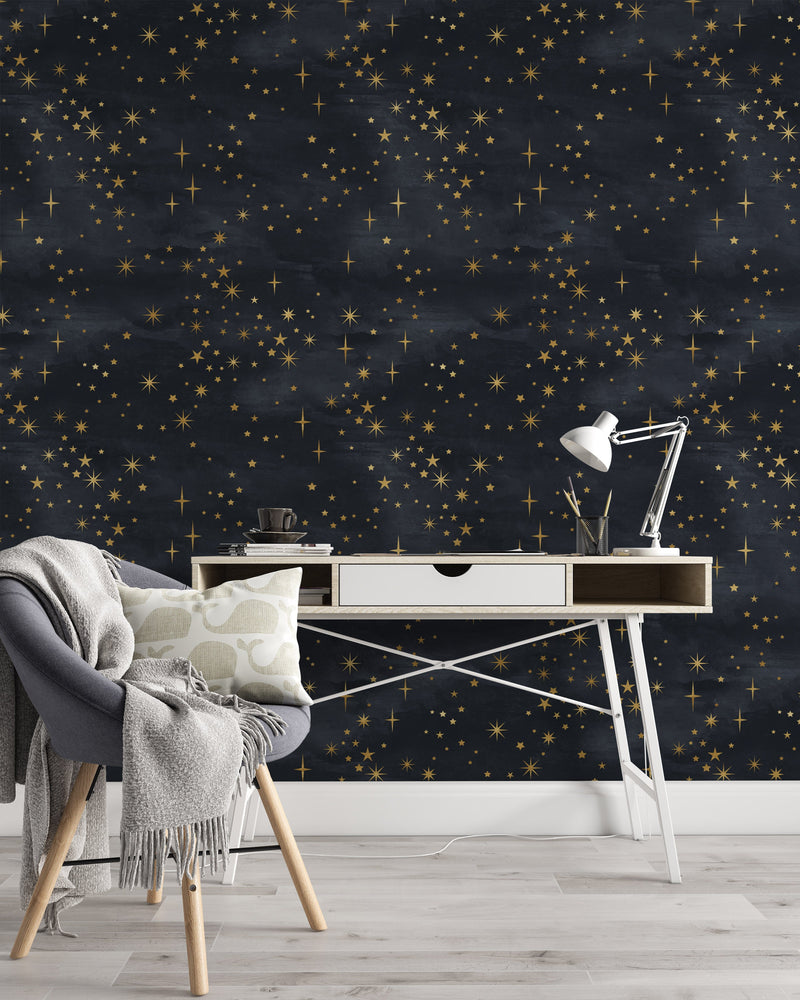 Starry Sky Pattern Wallpaper