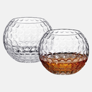 Golf Whiskey Glasses | 15 OZ Golf Ball Shaped Old Fashioned Liquor, Cocktail Glass, Crystal Unique & Fun Drinking Glassware Accessories, Gift For Him, Husband, Father, Boyfriend, Her