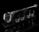 Golf Whiskey Decanter and 4 Liquor Glasses