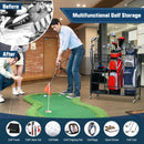 Double Golf Bag Organizer with Lockable Universal Wheels by LJGDeals