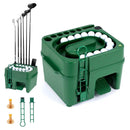 Golf Ball Dispenser with 50-Ball Capacity & 6-Club Holder by LJGDeals