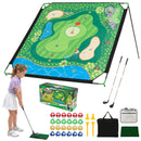 Golf Chipping Practice Net 71x71 Inch with Clubs and Balls by LJGDeals