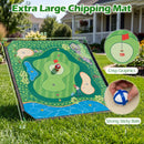 Golf Chipping Practice Net 71x71 Inch with Clubs and Balls by LJGDeals