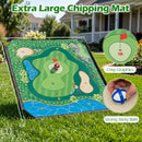 Golf Chipping Practice Net 71x71 Inch with Clubs and Balls by DirectDeals