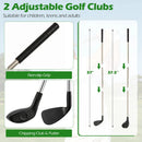 Golf Chipping Practice Net 71x71 Inch with Clubs and Balls by DirectDeals