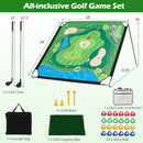 Golf Chipping Practice Net 71x71 Inch with Clubs and Balls by DirectDeals