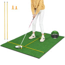 Artificial Turf Mat for Indoor and Outdoor Golf Practice Includes 2 Rubber Tees and 2 Alignment Sticks by DirectDeals