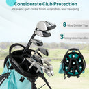 Golf Stand Bag Lightweight Golf Bag with 8 Way Top Dividers and 5 Zippered Pockets