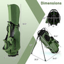 Golf Stand Bag Lightweight Golf Bag with 8 Way Top Dividers and 5 Zippered Pockets