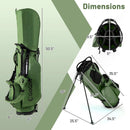 Golf Stand Bag Lightweight Golf Bag with 8 Way Top Dividers and 5 Zippered Pockets by LJGDeals