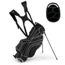 Golf Stand Cart Bag with 6-Way Divider Carry Pockets by LJGDeals