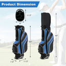 Golf Stand Cart Bag with 6-Way Divider Carry Pockets by LJGDeals