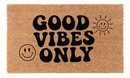 Good Vibes Only Coir Mat