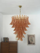 Gorgeous Murano Felci Amber Glass Chandelier