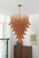 Gorgeous Murano Felci Amber Glass Chandelier