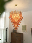 Gorgeous Murano Felci Amber Glass Chandelier