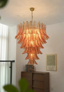 Gorgeous Murano Felci Amber Glass Chandelier