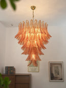 Gorgeous Murano Felci Amber Glass Chandelier