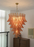 Gorgeous Murano Felci Amber Glass Chandelier